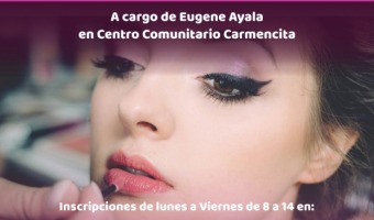 TALLER DE MAQUILLAJE PARA EVENTOS, EN EL CENTRO COMUNITARIO LA CARMENCITA